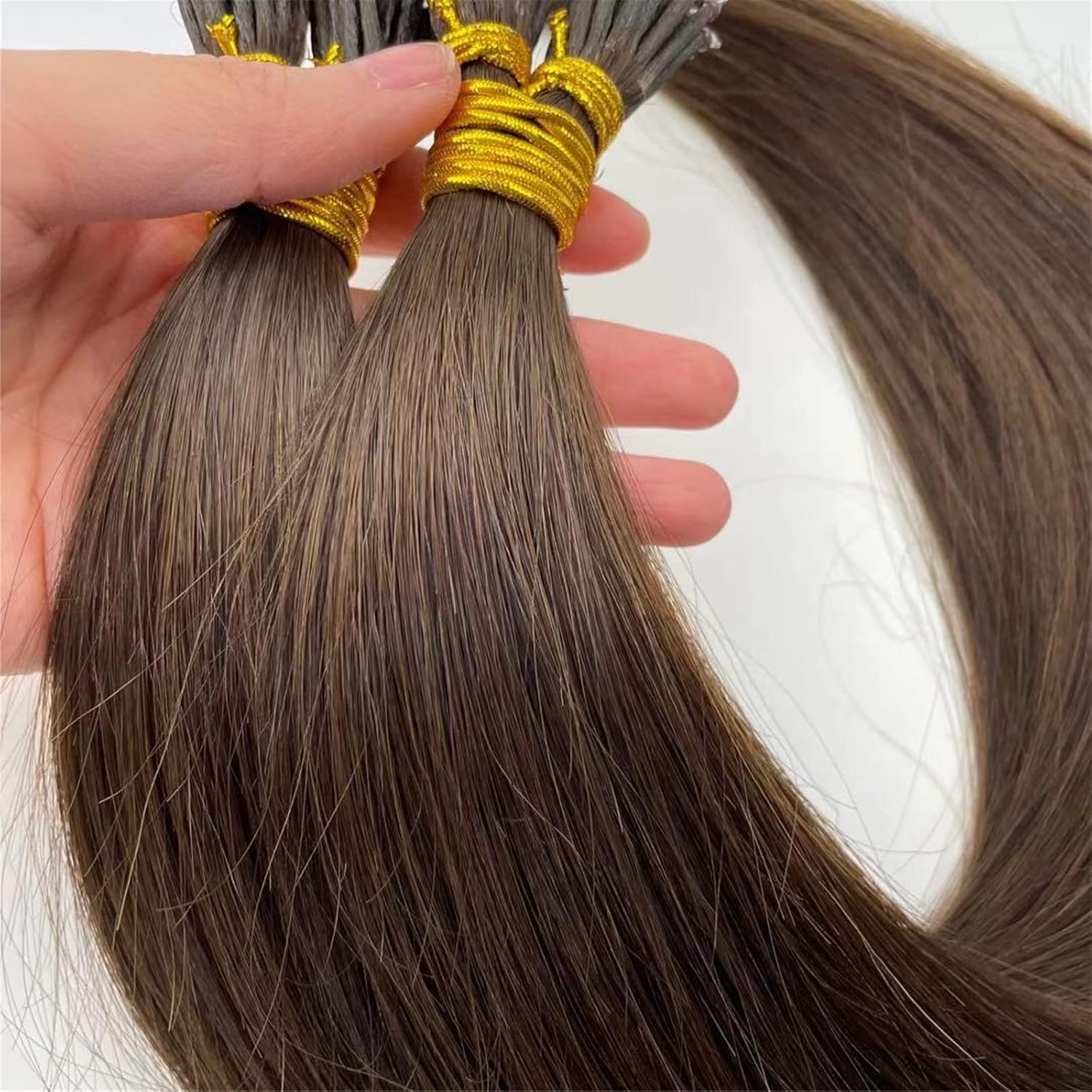 100g Nano Ring Hair Extensions Double Drawn Dark Brown #2