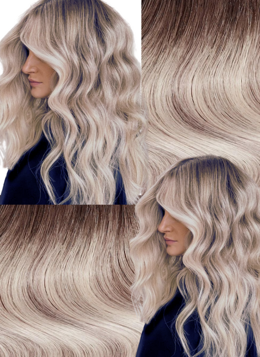 100g Nano Ring Hair Extensions Double Drawn Scandinavian Blonde