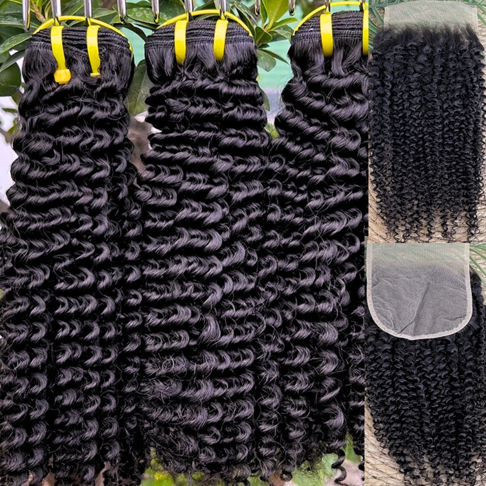 Supreme Plus Raw Virgin Hair Extensions 3 Bundles & Hd Closure - Peruvian Hair