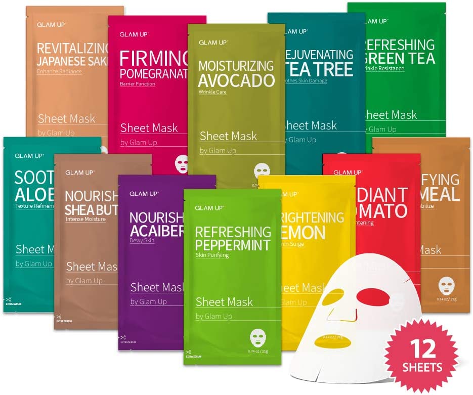 Facial Mask Sheet mask-The Ultimate Supreme Collection for Every Skin Condition Day to Day Skin Concerns