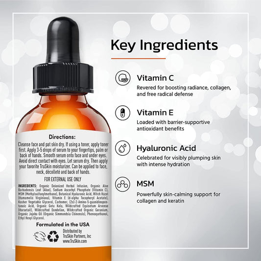 Vitamin C Serum for Face, Anti Aging Serum with Hyaluronic Acid, Vitamin E