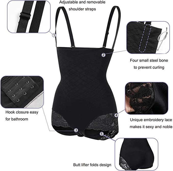 Body Shaper Shapewear Shaping Bodysuit All in One Body Seamless Bodysuit