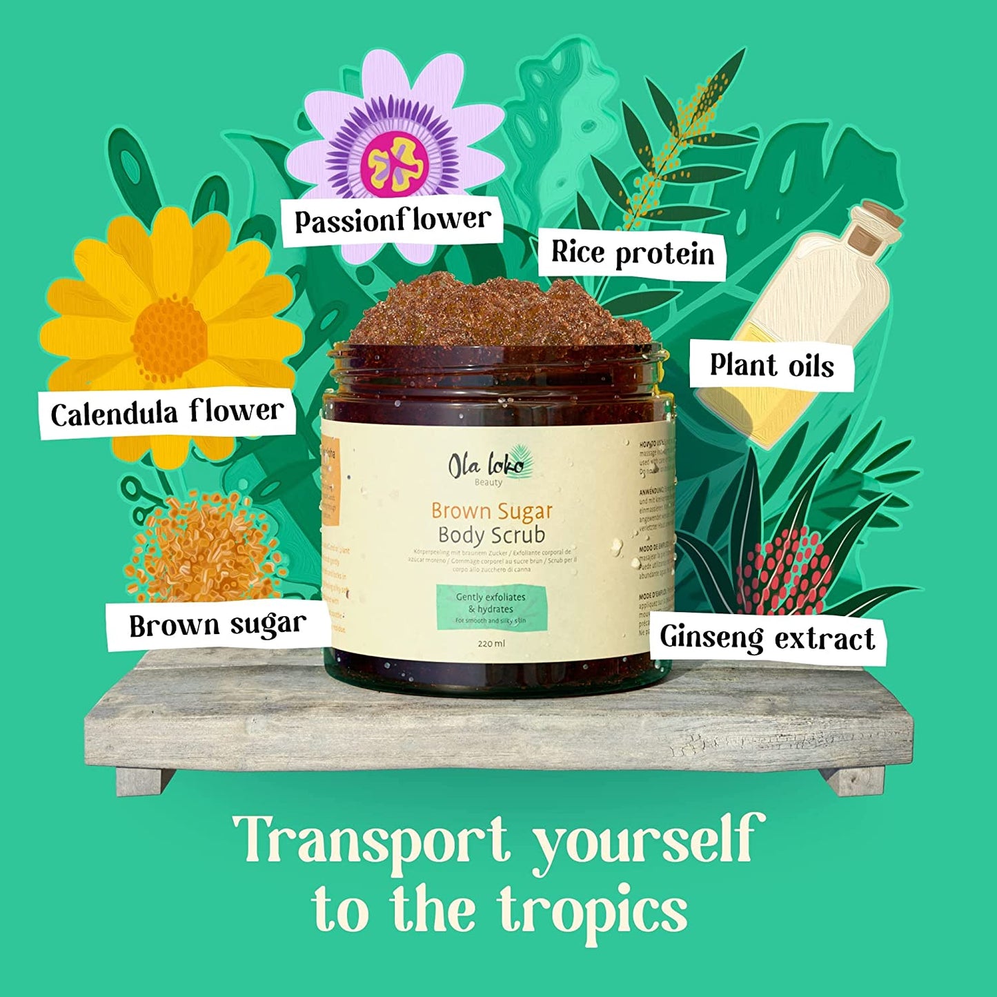 Exfoliating Brown Sugar Body Scrub for All Skin Types