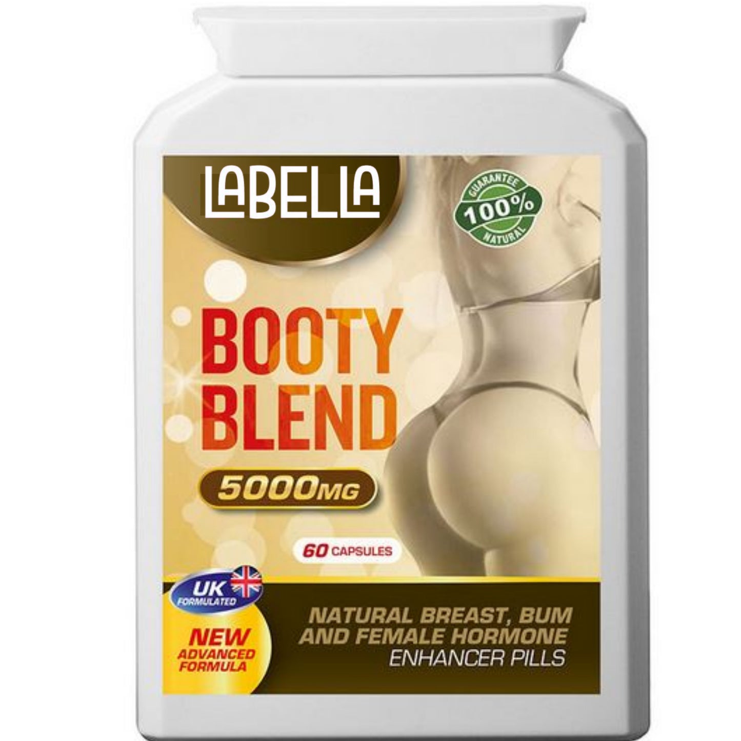 Booty Blend Bum Growth 10:1 Extract 5000mg Natural Bum Booty And Hips Enhancement Pills