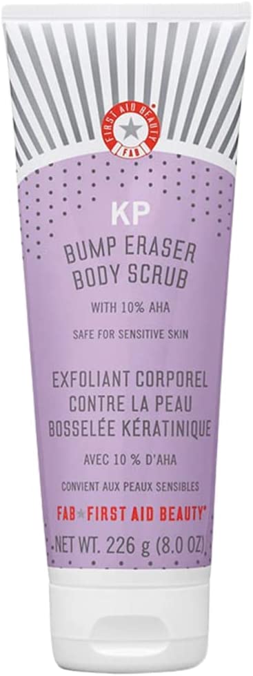 KP Bump Eraser Body Scrub with 10% AHA: Vegan Body Scrub to Decongestant Pores and Gently Exfoliate the Skin