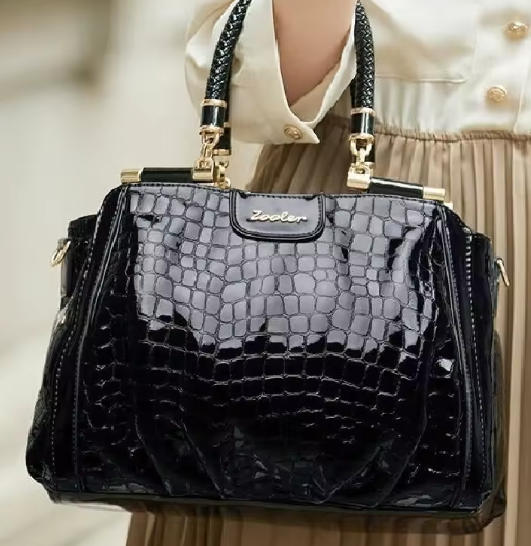 Elegant Croco Genuine Leather Bag