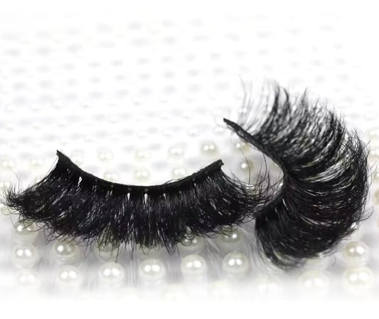 Rosey Luxury Real Lashes Russian  D Curl 25mm Strip Eyelashes