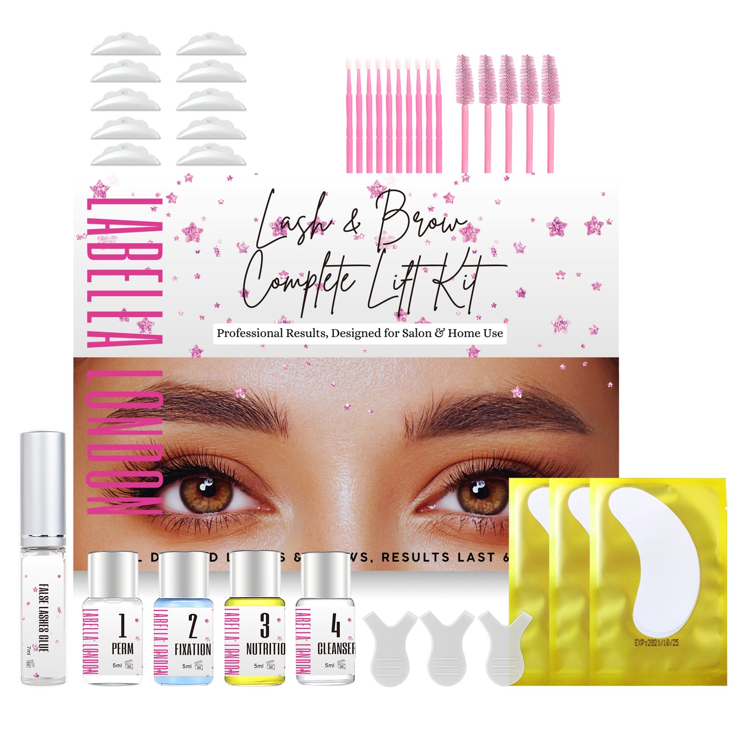 Pro Lash Lift Kit - Eyelash Lift Kit, Lash Perm Kit with Complete Tools, Korean Lash Lifting Kit,