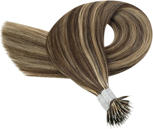 100g Nano Ring Hair Extensions Double Drawn #4/27