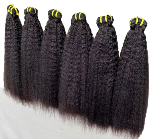 Supreme Plus Raw Virgin Hair Extensions Kinky Straight Bundles -  Brazilian Hair Peruvian Hair