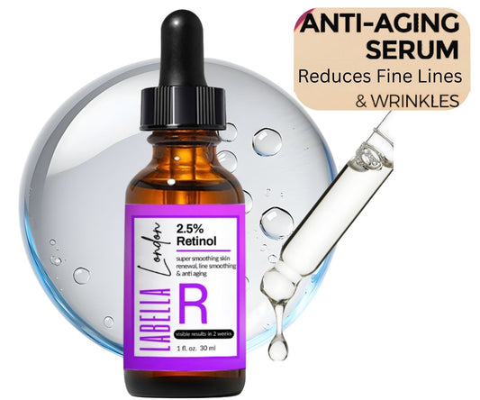 2.5% Retinol Face Serum Vitamin A,C & E Collagen face Serum Anti Aging Wrinkles Acne 30ml