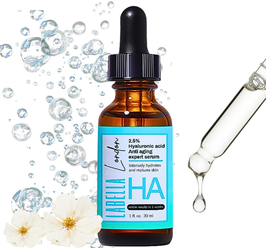 2.5% Hyaluronic Acid Face Serum - Moisturizing, Firming, Pluming Anti Aging Antiwrinkle