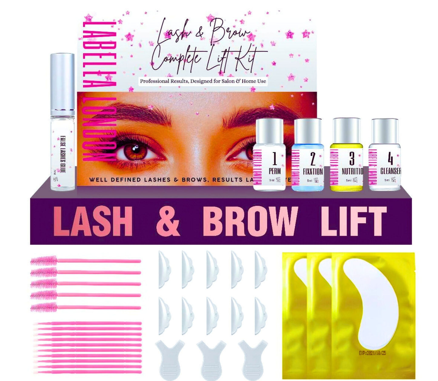 Pro Lash Lift Kit - Eyelash Lift Kit, Lash Perm Kit with Complete Tools, Korean Lash Lifting Kit,