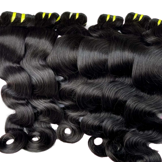 Supreme Plus Raw Virgin Hair Extensions Body Wave Bundles -  Brazilian Hair Peruvian Hair