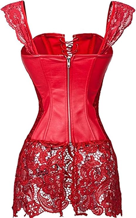 Ravish bustier corset Dress Lingerie - Red