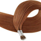 100g Nano Ring Hair Extensions Double Drawn #Copper