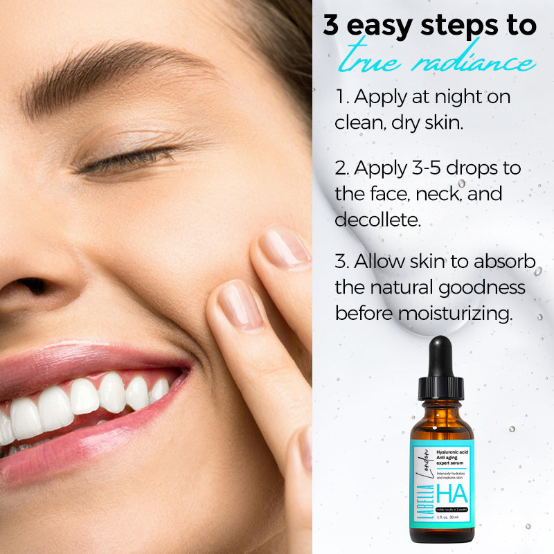 2.5% Hyaluronic Acid Face Serum - Moisturizing, Firming, Pluming Anti Aging Antiwrinkle