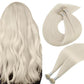 100g Nano Ring Hair Extensions Double Drawn Ice Blonde