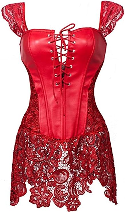 Ravish bustier corset Dress Lingerie - Red