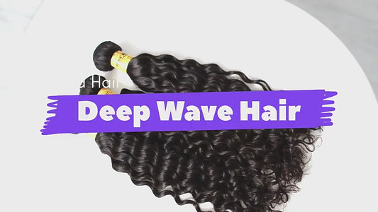 Premium Virgin Hair Extensions Deep Wave Bundles ( Brazilian Hair & Peruvian Hair)