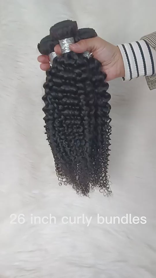 Premium Virgin Hair Extensions KInky Curls Bundles ( Brazilian Hair & Peruvian Hair)