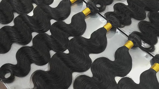 Premium Virgin Hair Extensions Body Wave Bundles ( Brazilian Hair & Peruvian Hair)