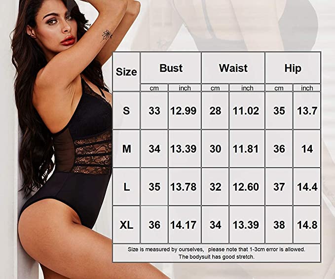 Diamond Kiss Teddy Lingerie Lace Bodysuit One Piece
