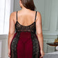 Lacey Plus Size Babydoll Lace Chemise