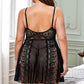 Lacey Plus Size Babydoll Lace Chemise