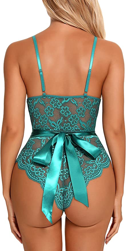 Lush Teddy Lingerie Lace Bodysuit One Piece Sexy Lace Babydoll