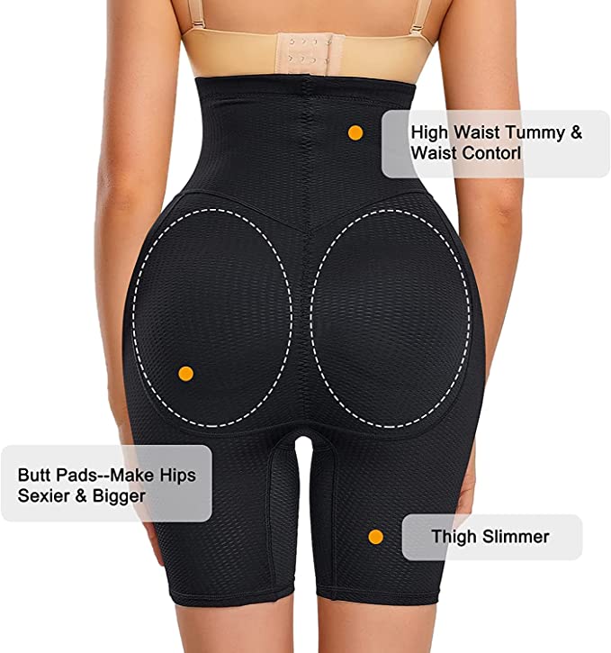 Body Shaper Shorts butt lifter Bum & Hips enhancer tummy control high waist shapewear