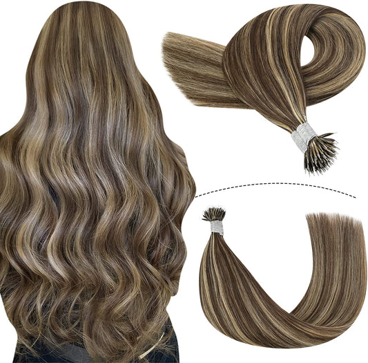 100g Nano Ring Hair Extensions Double Drawn #4/27