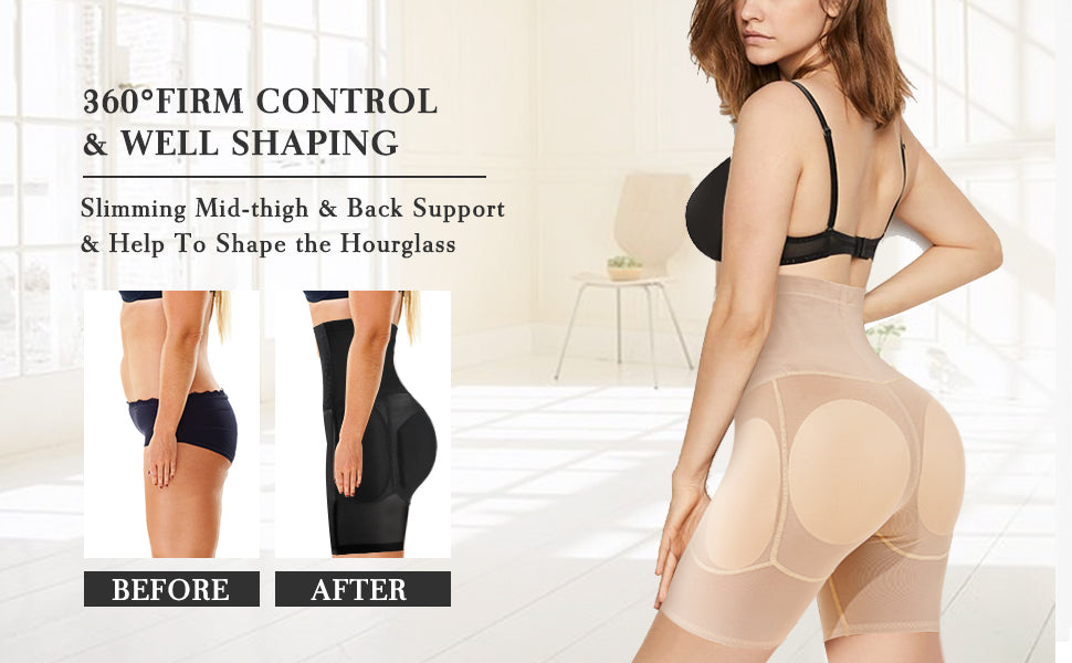 Body Shaper Shorts butt lifter Bum Hips enhancer tummy control high waist shapewear