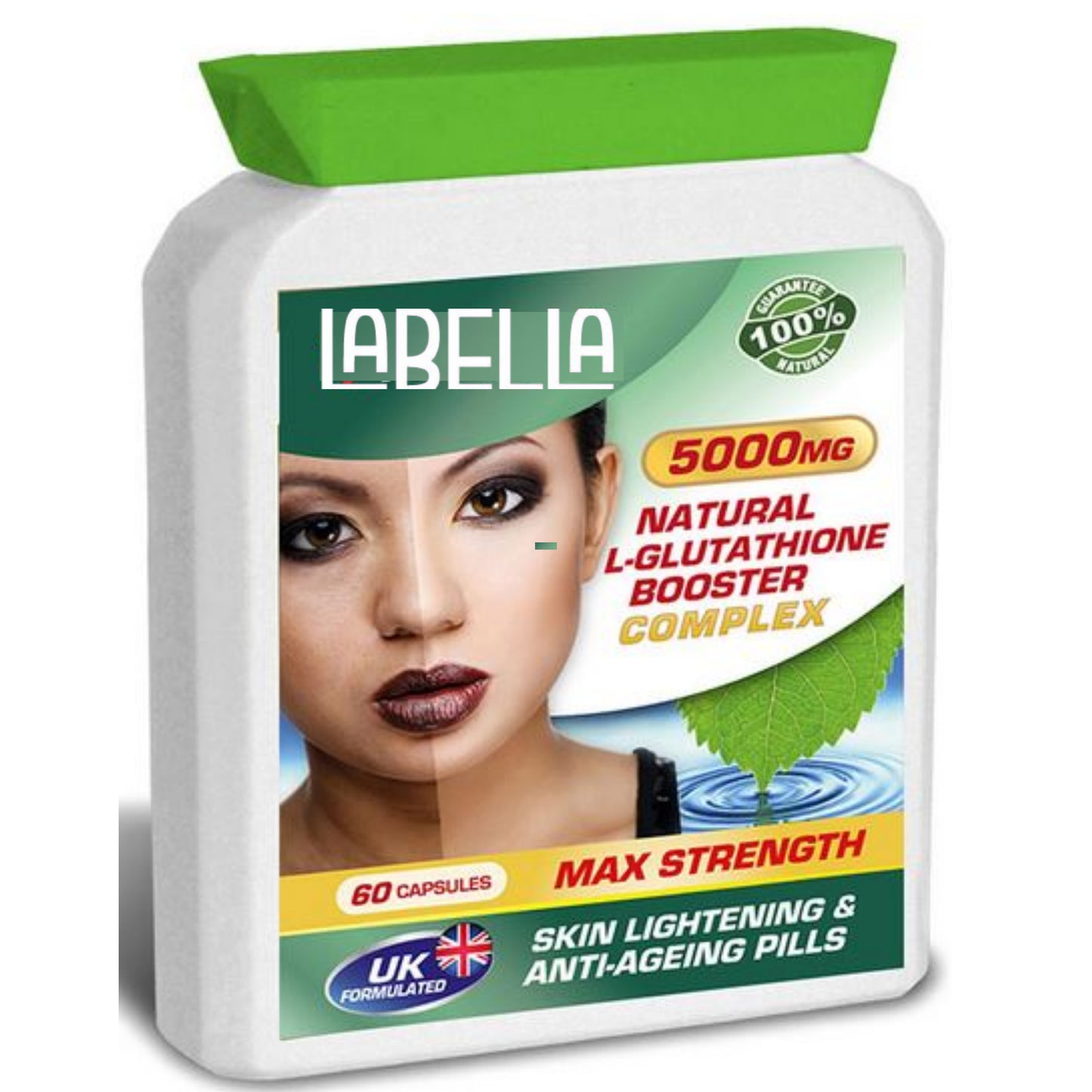 Natural L-Glutathione Booster Complex 5000mg Max Strength LABELLA LONDON Natural L-Glutathione Booster Complex 5000mg Max Strength LABELLA LONDON